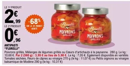 poivrons grillés florelli