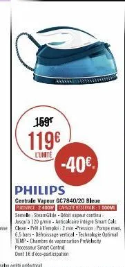 centrale vapeur philips