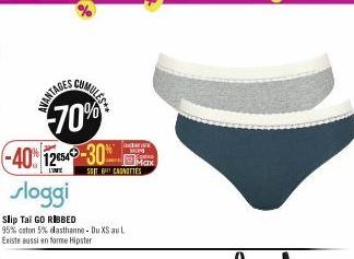 Sloggi Weekend Cotton Hipster 3 Pack Brief