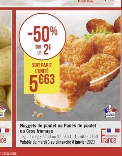 nuggets de poulet 