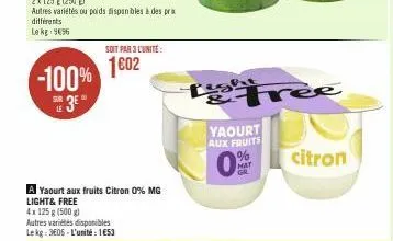 yaourt aux fruits 