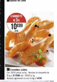 crevettes cuites 