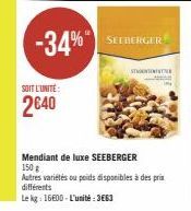 promos Seeberger