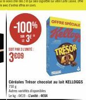 chocolat au lait Kellogg's