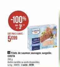 filets de saumon Costa