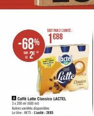 caffe latte Lactel