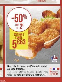 nuggets de poulet 