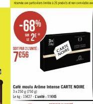 café moulu Carte noire