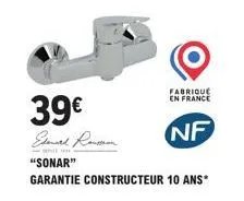 39€  edward remon  -  "sonar"  garantie constructeur 10 ans*  fabrique en france  nf 