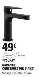 f  49€  elenard ronson  "youka"  garantie  constructeur 5 ans* vidage clic-clac fourni. 