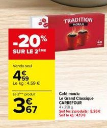 café moulu Carrefour