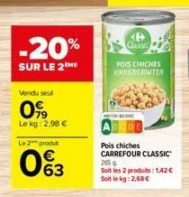 pois chiches carrefour