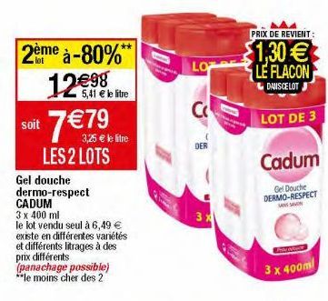 gel douche Cadum