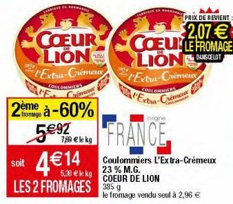 fromage Coeur de Lion