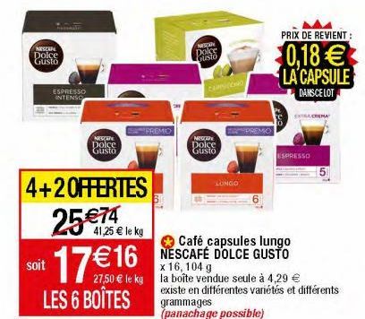 capsules de café Nescafé