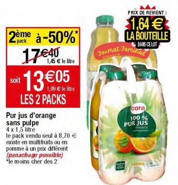 jus d'orange Cora