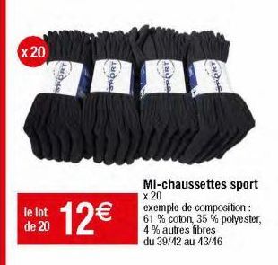 chaussettes de sport