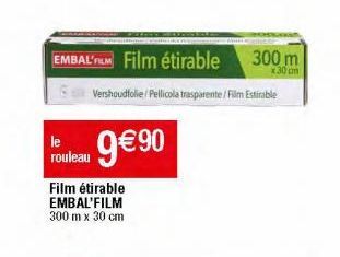 Film étirable d'emballage