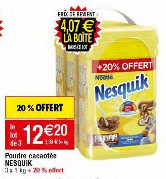 cacao soluble Nesquik