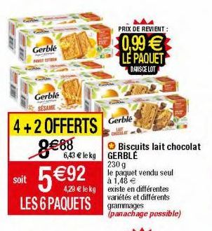 biscuits Gerblé