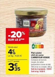 haricots rouges Carrefour