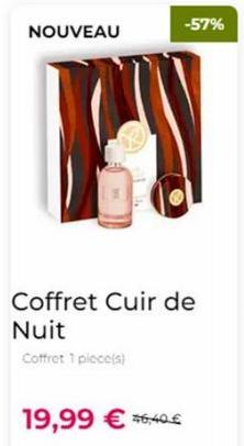 NOUVEAU  Py  -57%  Coffret Cuir de Nuit  Coffret 1 piece(s)  19,99 € *640€  