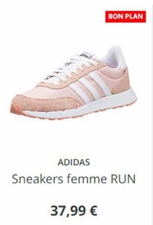 ADIDAS  Sneakers femme RUN  37,99 €  BON PLAN 