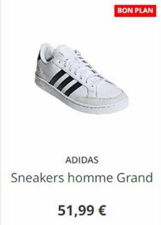 51,99 €  BON PLAN  ADIDAS  Sneakers homme Grand 