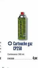 ✪ cartouche gaz  cp250  herwe  contenance 390 ml e40308  4,50€ 