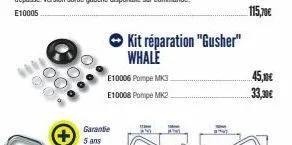 000  o  garantie 5 ans  e10006 pompe mk3  e10008 pompe mk2  kit réparation "gusher" whale  10  h  p  45,00€ 33,30€ 