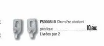 e6000810 chamière abattant  plastique..  livrées par 2  10,60€ 