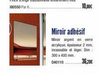 miroir adhésif Dim