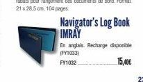 Navigator's Log Book IMRAY  En anglais. Recharge disponible  (FY1033)  FY1032  15,40€ 