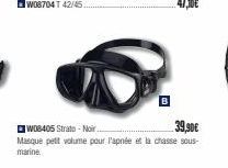 39,90€  WO8405 Strato-Noir.. Masque petit volume pour l'apnée et la chasse sous-