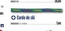 ✪ Corde de ski  WO8500 Le mètre  1,80€ 