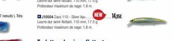 NEW  J10504 Zaco 110-Silver Ayu Leurre dur semi-flottant. 110 mm, 17.5g Profondeur maximum de nage: 1.8 m.  14,95€ 