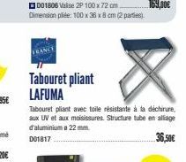 tabouret pliant Lafuma