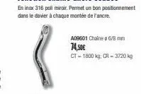 a09601 chaine 6/8 mm  74,50€  ct-1800 kg: cr - 3720 kg 
