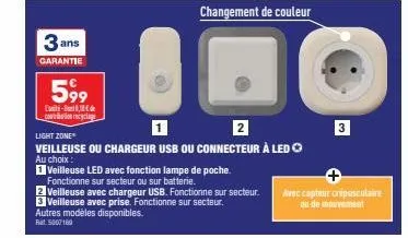 Promo Light zone spot led detecteur de mouvement chez ALDI