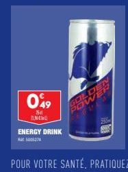 049  Zd NEW  ENERGY DRINK  RM 5005374  SOLDERI  256  C 