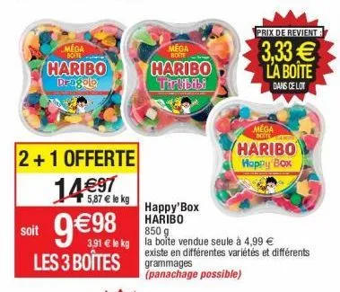 bonbons gélifiés haribo