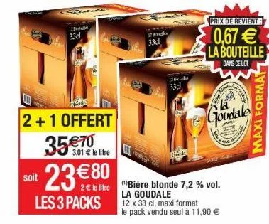 bière blonde la goudale