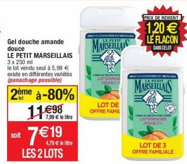 gel douche Le petit marseillais