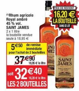 rhum ambré Saint James