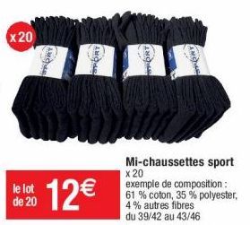 chaussettes de sport