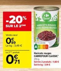 haricots rouges Carrefour