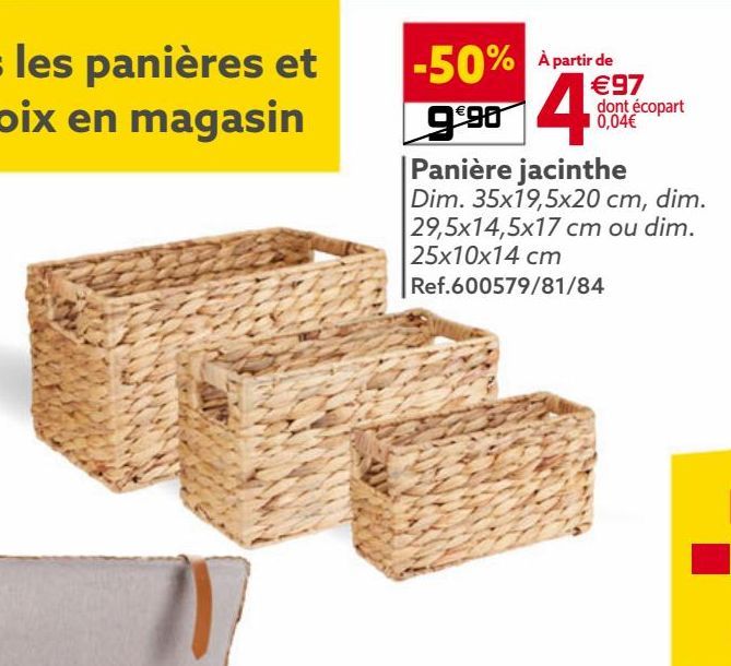 Promo Paniere Jacinthe Gifi 4 97