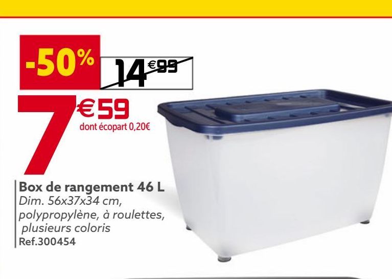 Box de rangement 46L