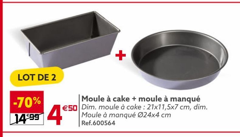 moule a cake + moule a manque