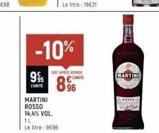 995  L'UNITE  -10%  SOIT APRESE  896  MARTINI 